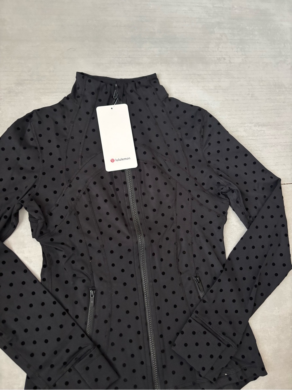 Brand New Lululemon Define Jacket Flocked Dot Size 4